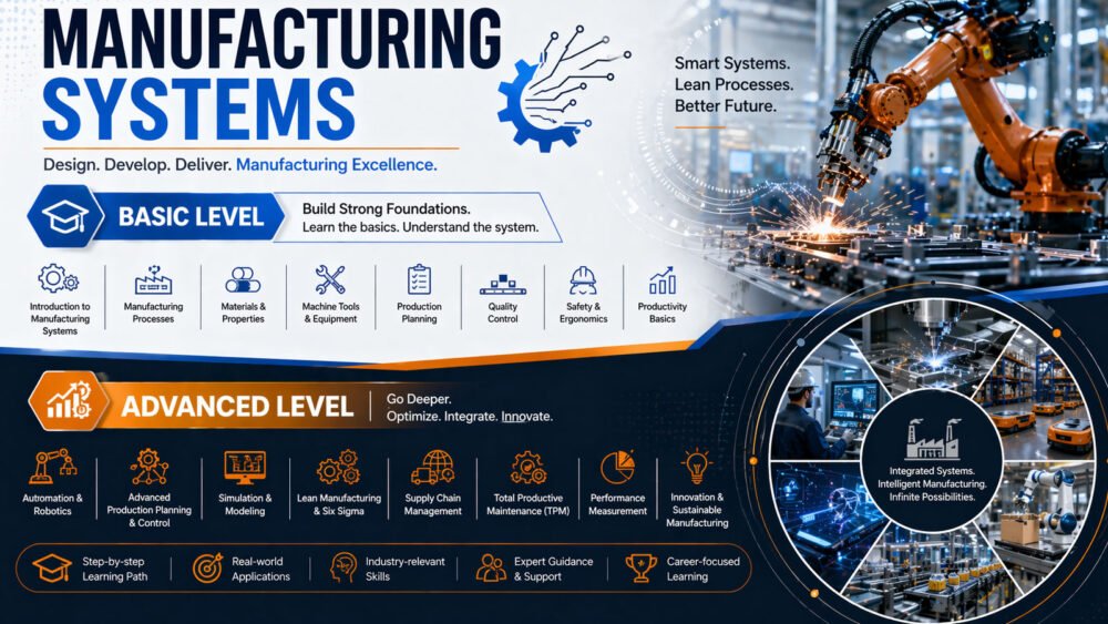 Manufacturing Systems Basic and Advanced Level - Joad Academy